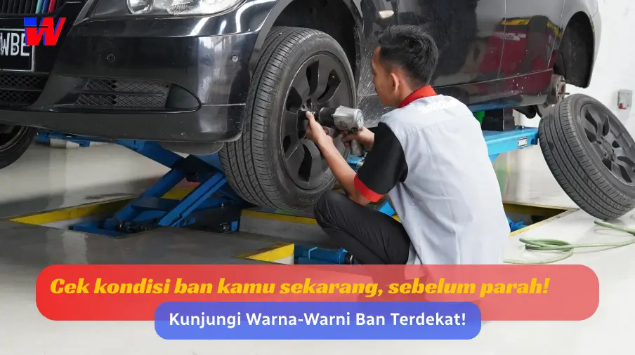 Ban mobil aus sebelah akibat masalah spooring dan kaki-kaki mobil